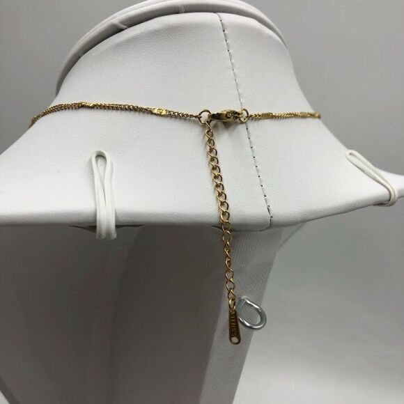 18K Gold Plated Women's Starfish Necklace with Cubic Zirconia Center Waterproof - Picture 7 of 12